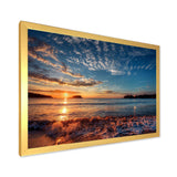 Tranquil Beach and Whimsical Clouds