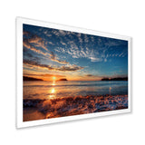 Tranquil Beach and Whimsical Clouds