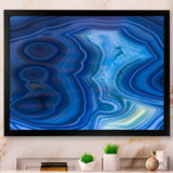 Blue Agate Stone Design