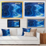 Blue Agate Stone Design