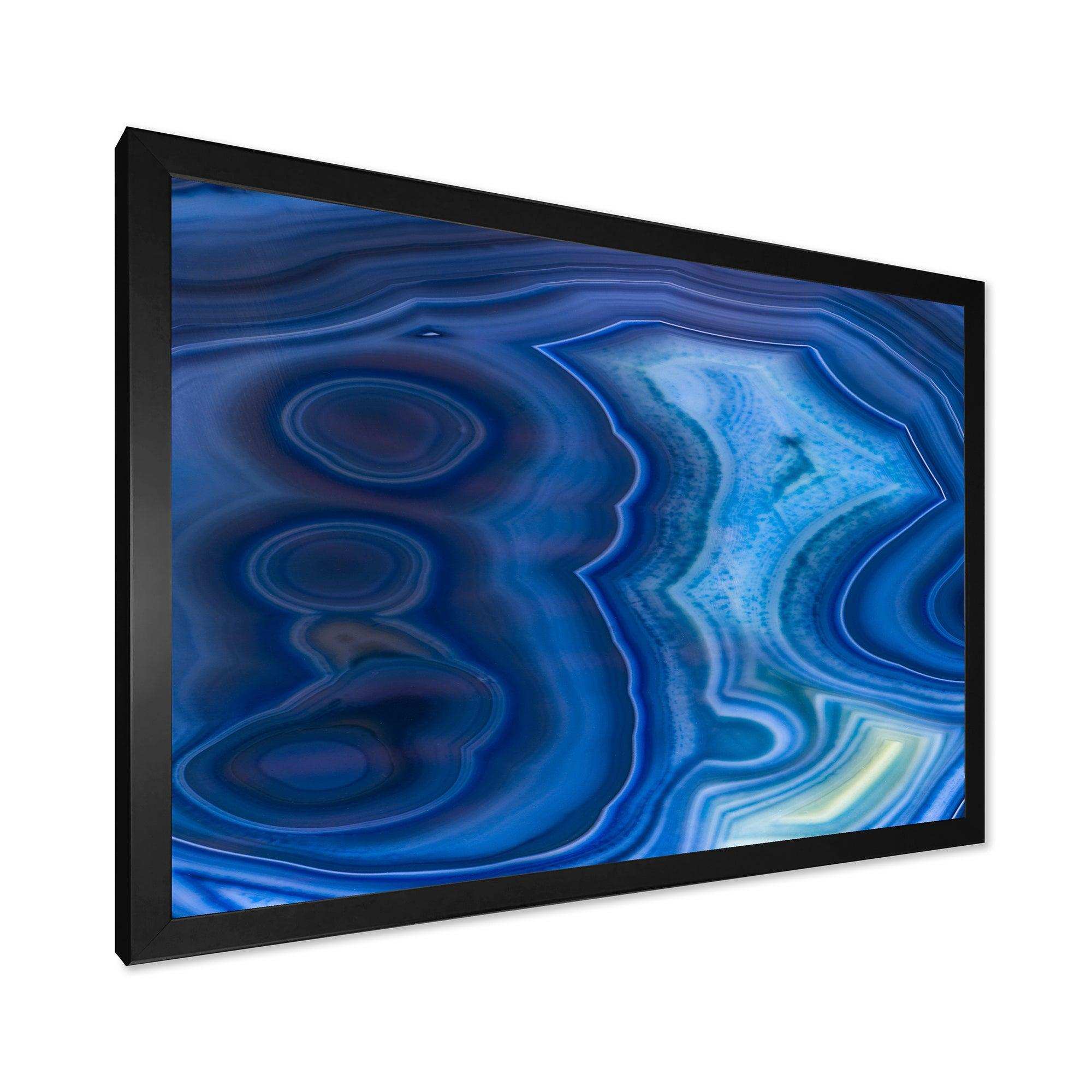 Blue Agate Stone Design