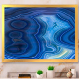 Blue Agate Stone Design