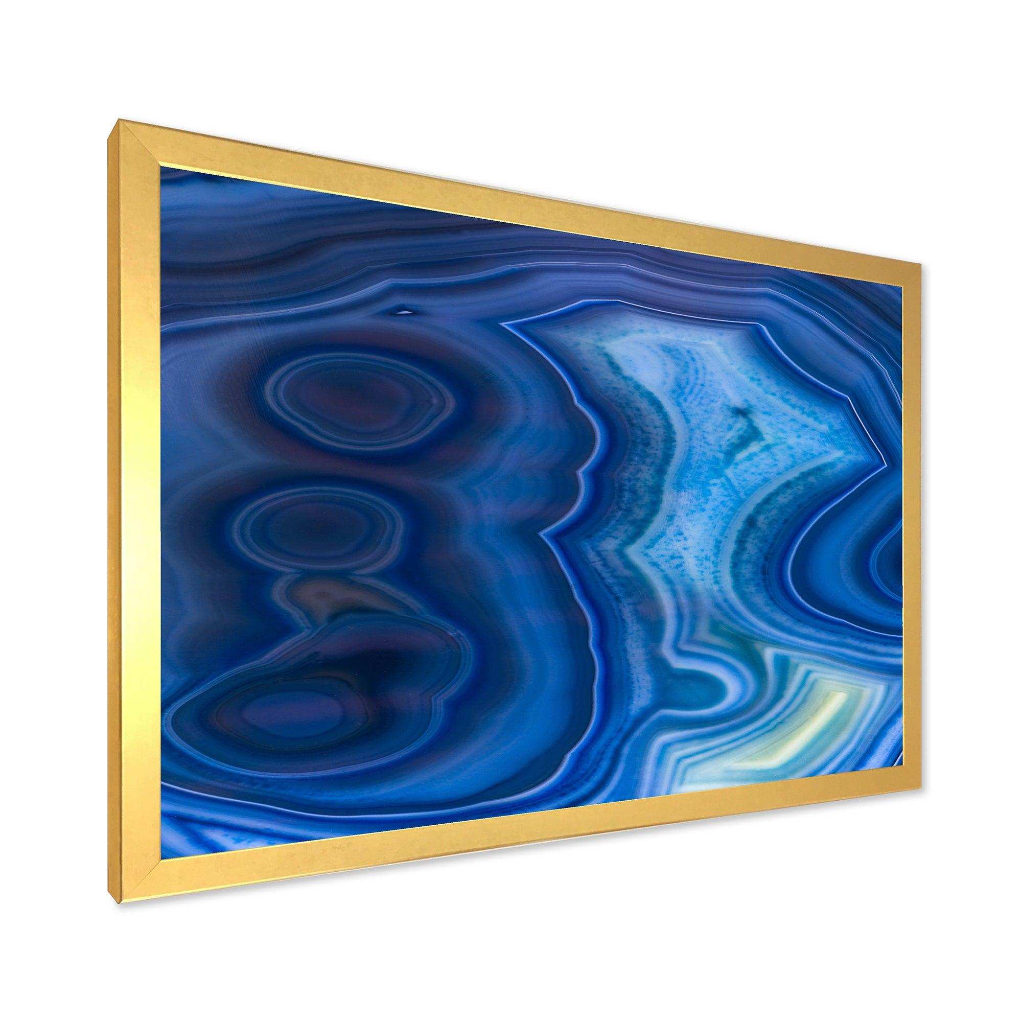 Blue Agate Stone Design