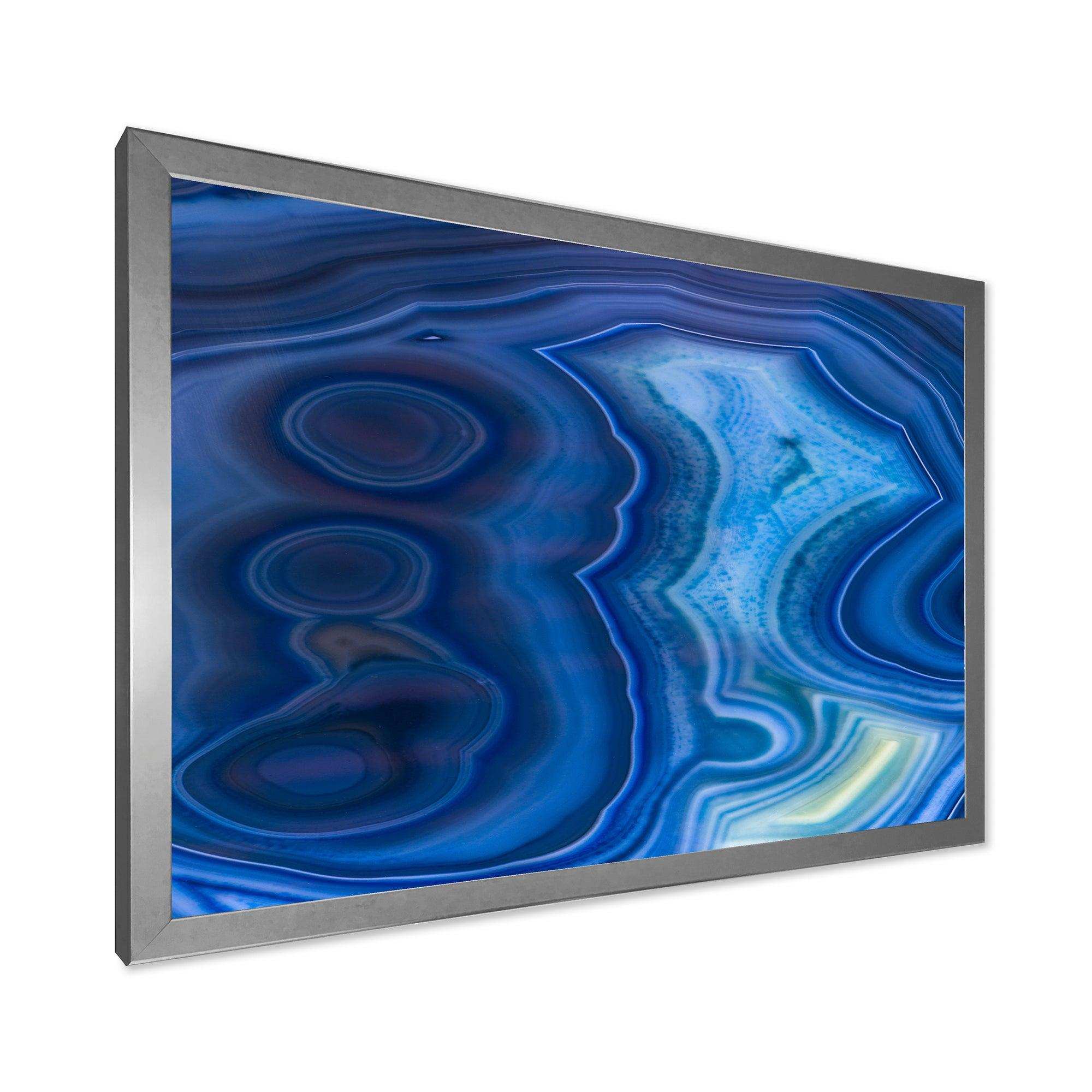 Blue Agate Stone Design