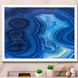 Blue Agate Stone Design