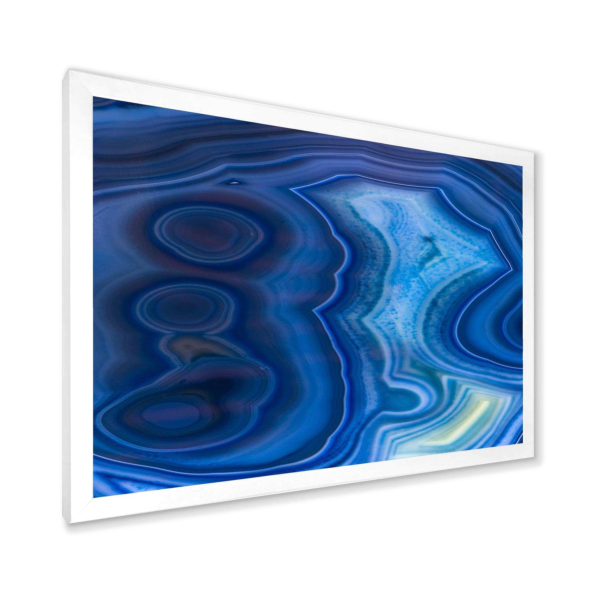 Blue Agate Stone Design