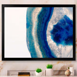 Macro of Blue Agate Stone