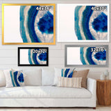 Macro of Blue Agate Stone