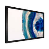 Macro of Blue Agate Stone