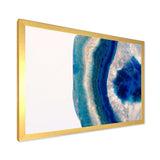 Macro of Blue Agate Stone