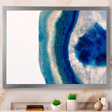 Macro of Blue Agate Stone