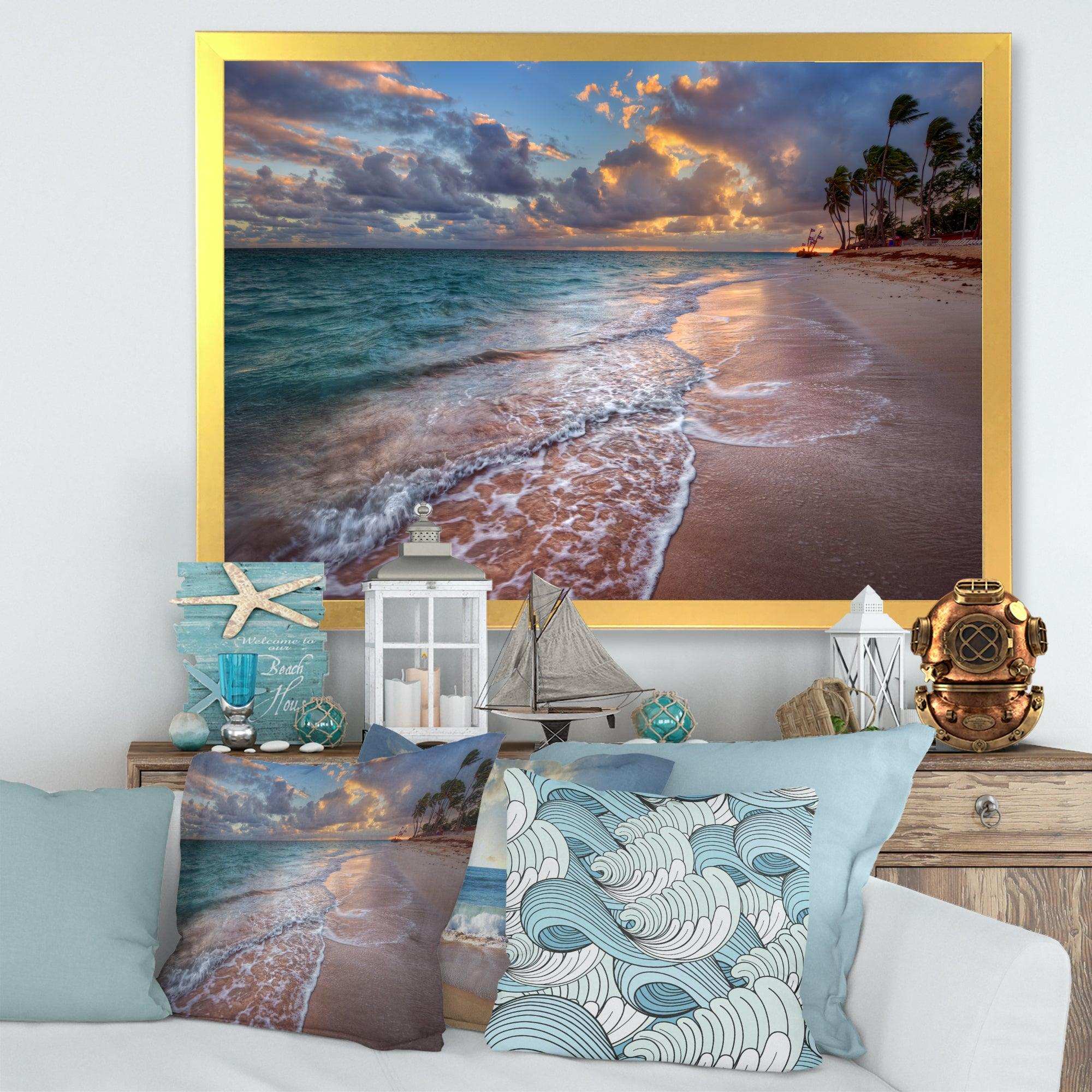 Palm Trees on Clear Sandy Beach