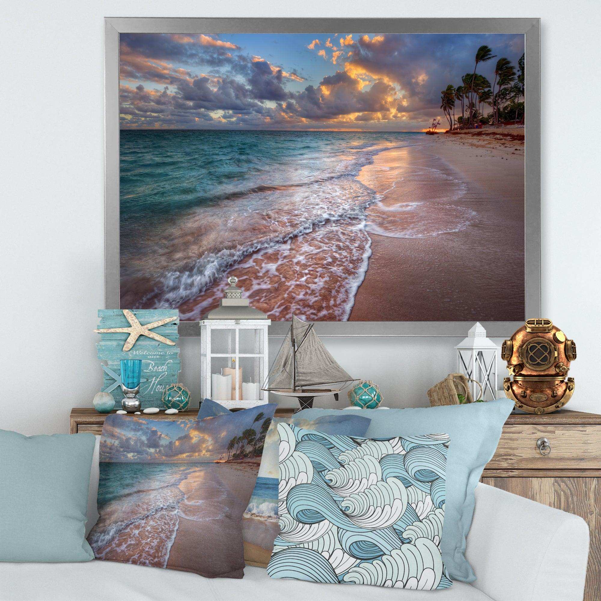 Palm Trees on Clear Sandy Beach