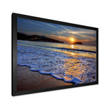 Calm Seashore with Blue Waves