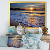 Calm Seashore with Blue Waves