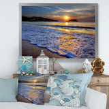 Calm Seashore with Blue Waves