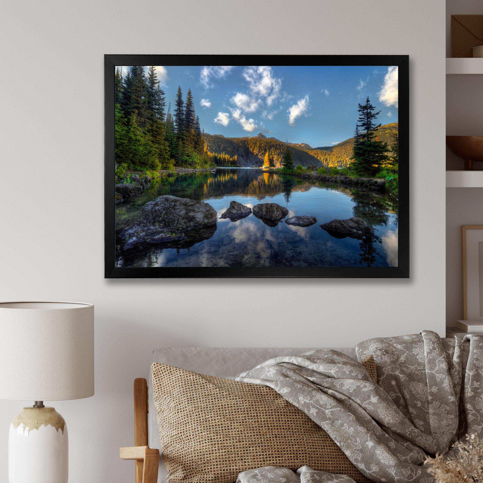 Mountain Lake Surrounded by Trees