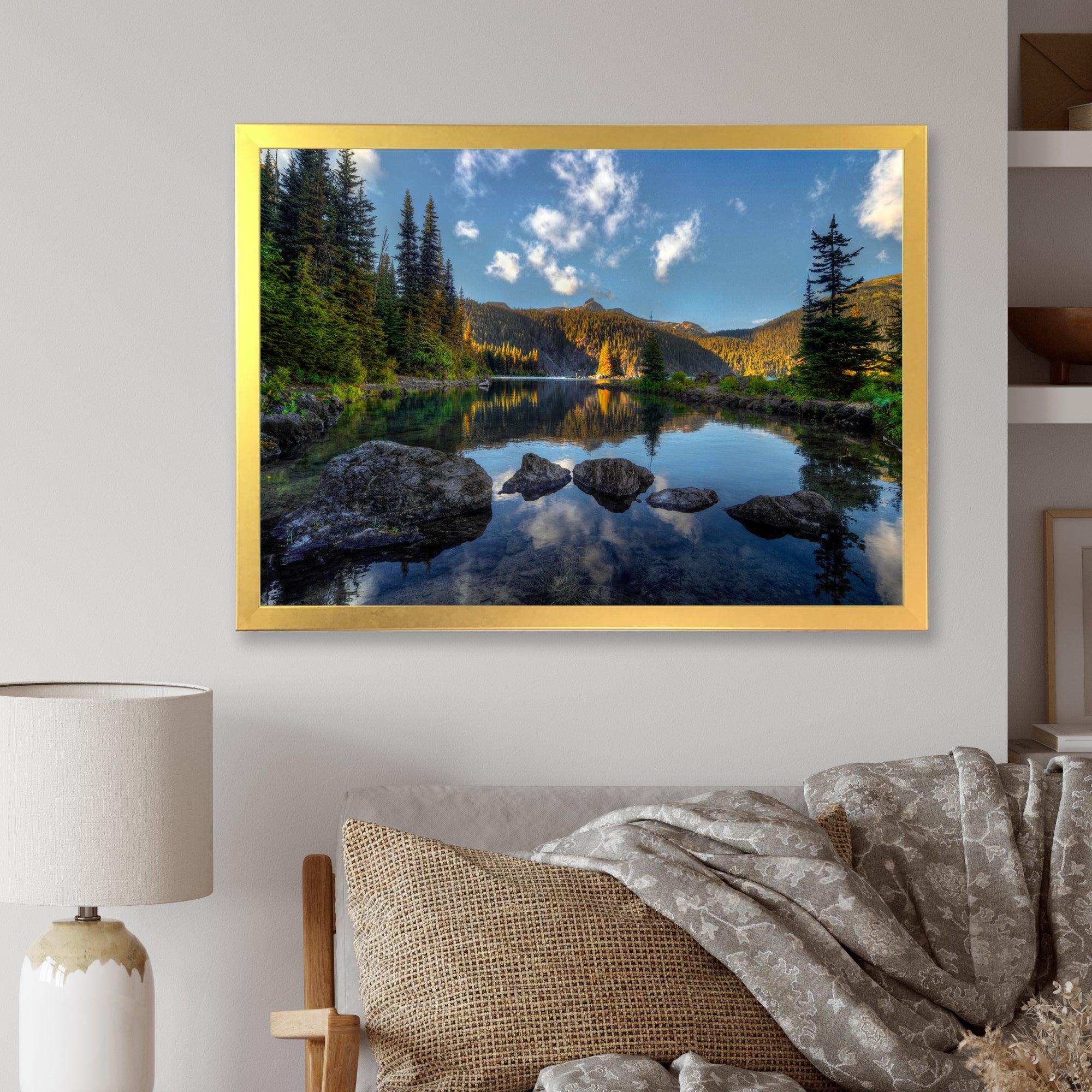 Mountain Lake Surrounded by Trees