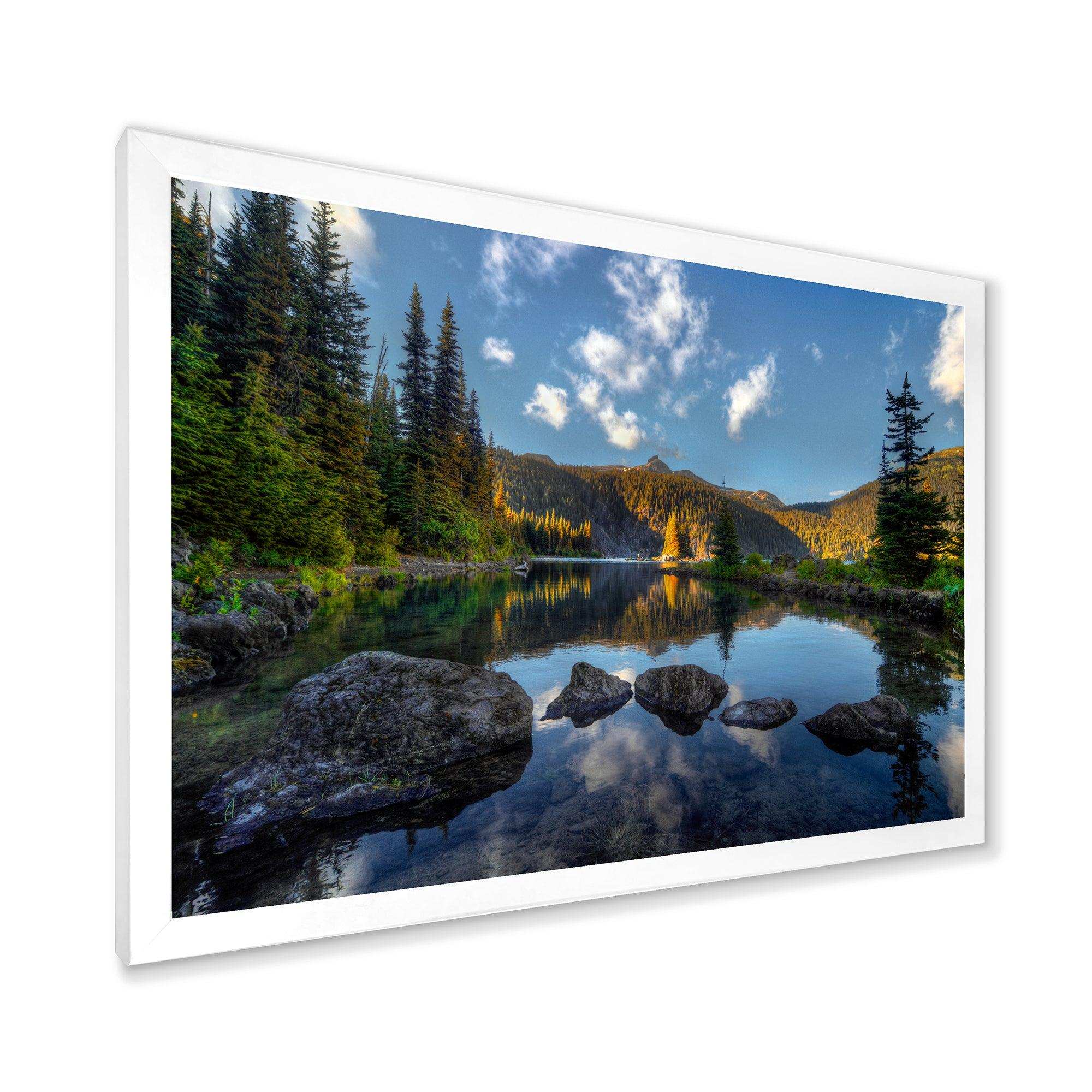 Mountain Lake Surrounded by Trees