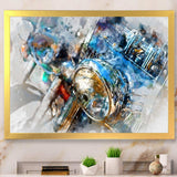 Motorcycle Headlight Watercolor