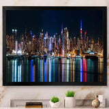 New York Midtown Night Panorama