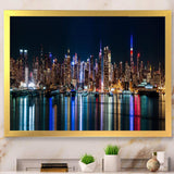 New York Midtown Night Panorama