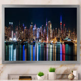 New York Midtown Night Panorama