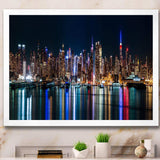 New York Midtown Night Panorama