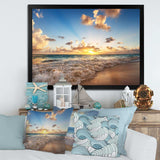 Sunrise on Beach of Caribbean Sea