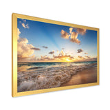 Sunrise on Beach of Caribbean Sea