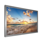 Sunrise on Beach of Caribbean Sea