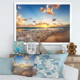 Sunrise on Beach of Caribbean Sea