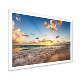 Sunrise on Beach of Caribbean Sea