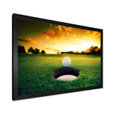Golf Ball Near Hole