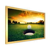 Golf Ball Near Hole