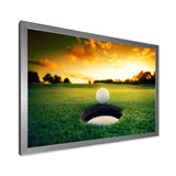 Golf Ball Near Hole
