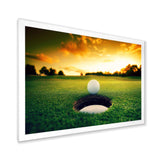 Golf Ball Near Hole