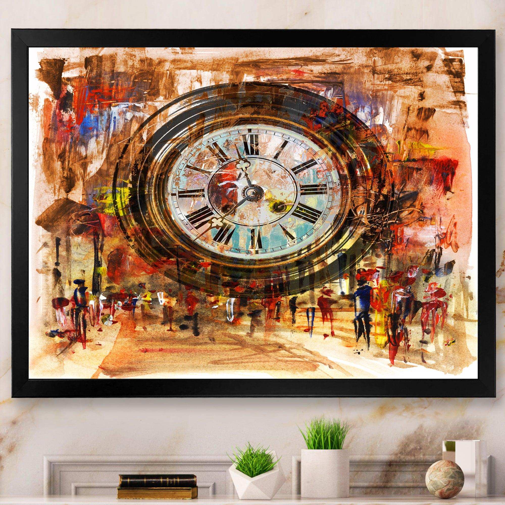 People and Time Acrylic Painting
