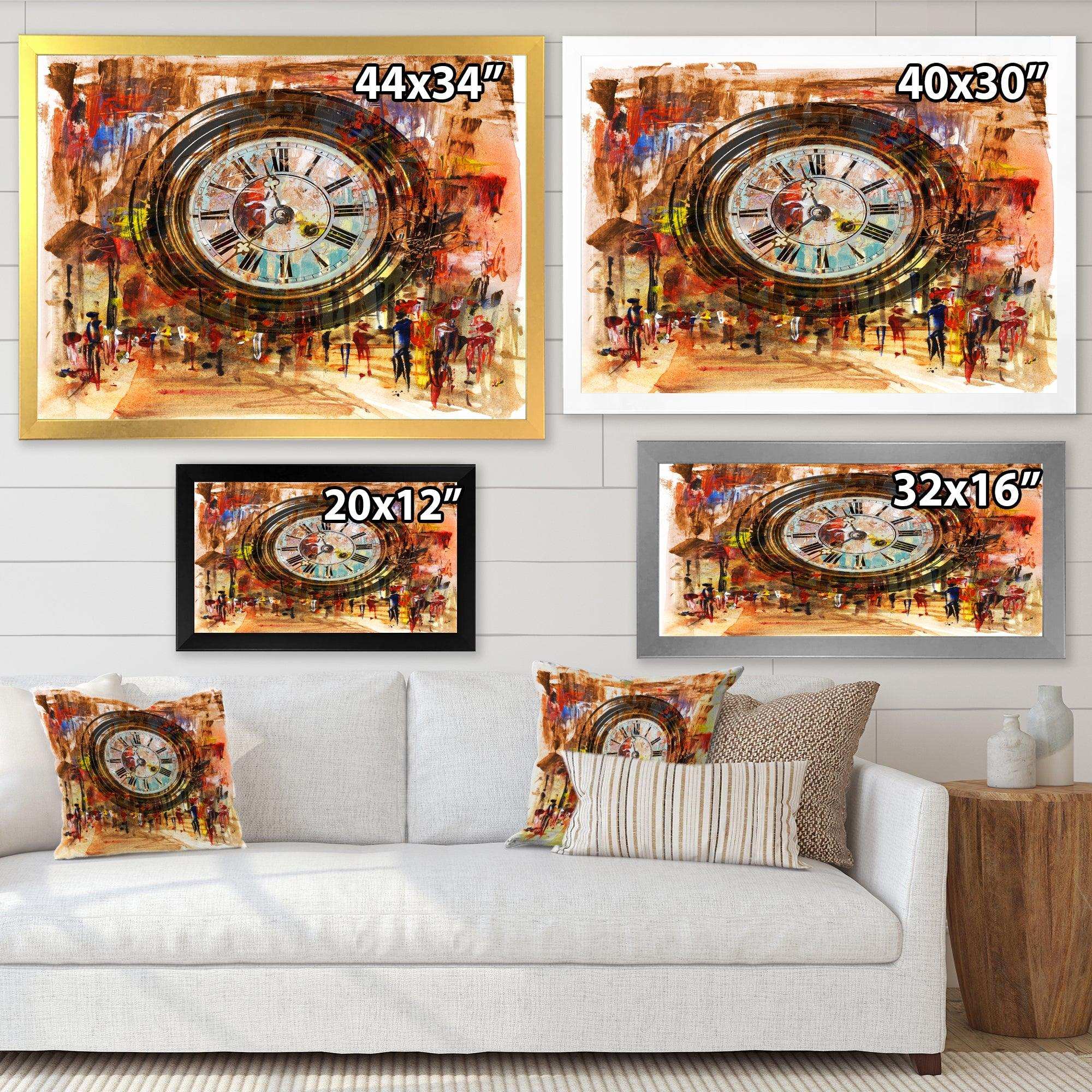 People and Time Acrylic Painting