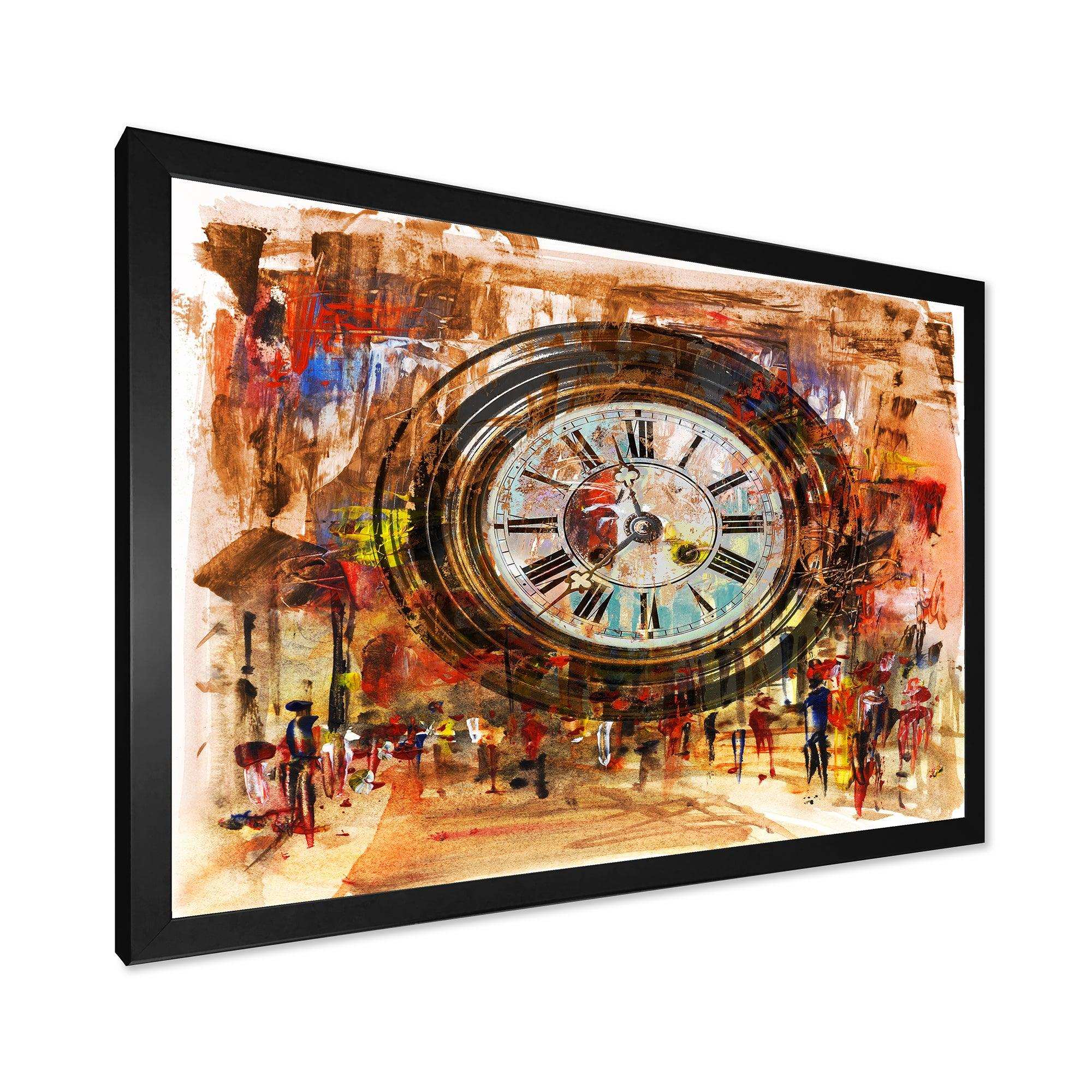 People and Time Acrylic Painting