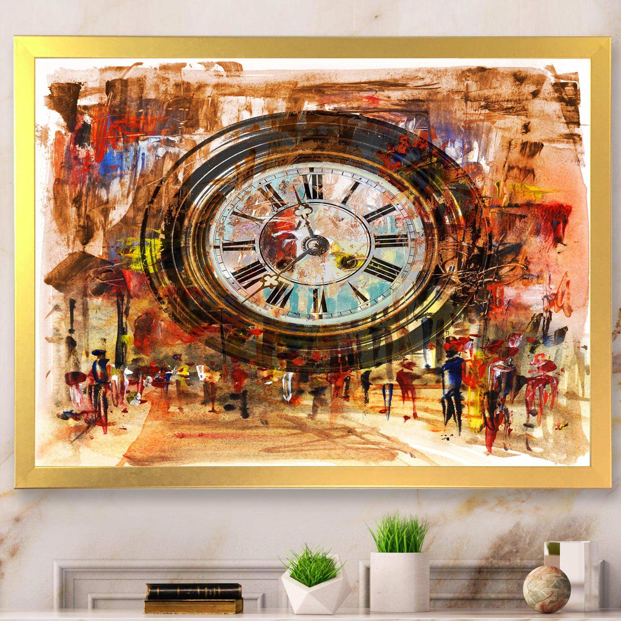 People and Time Acrylic Painting