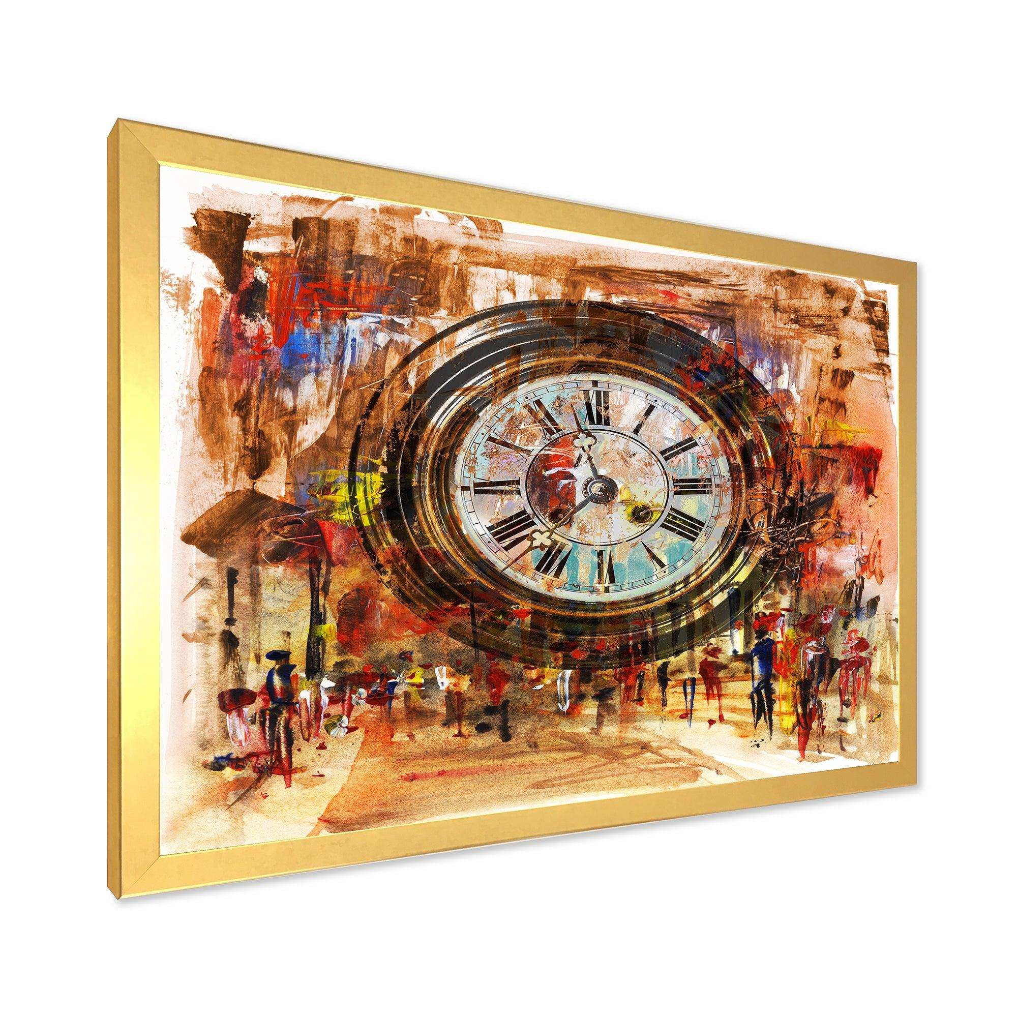 People and Time Acrylic Painting