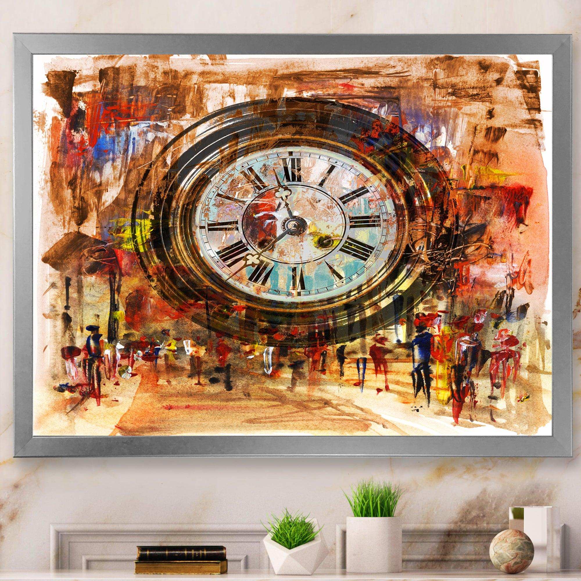 People and Time Acrylic Painting