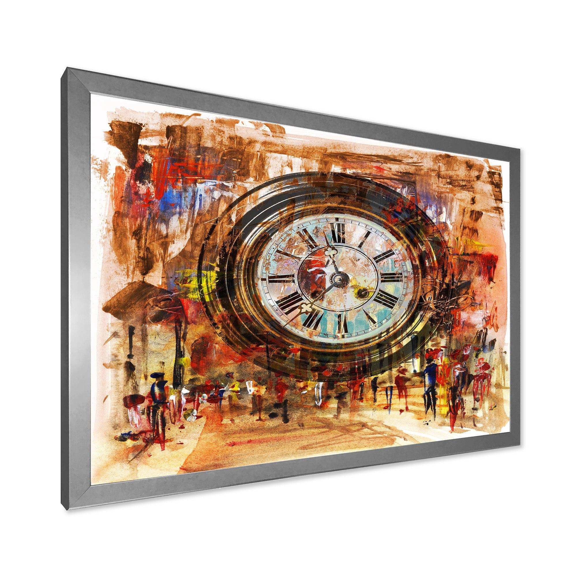 People and Time Acrylic Painting