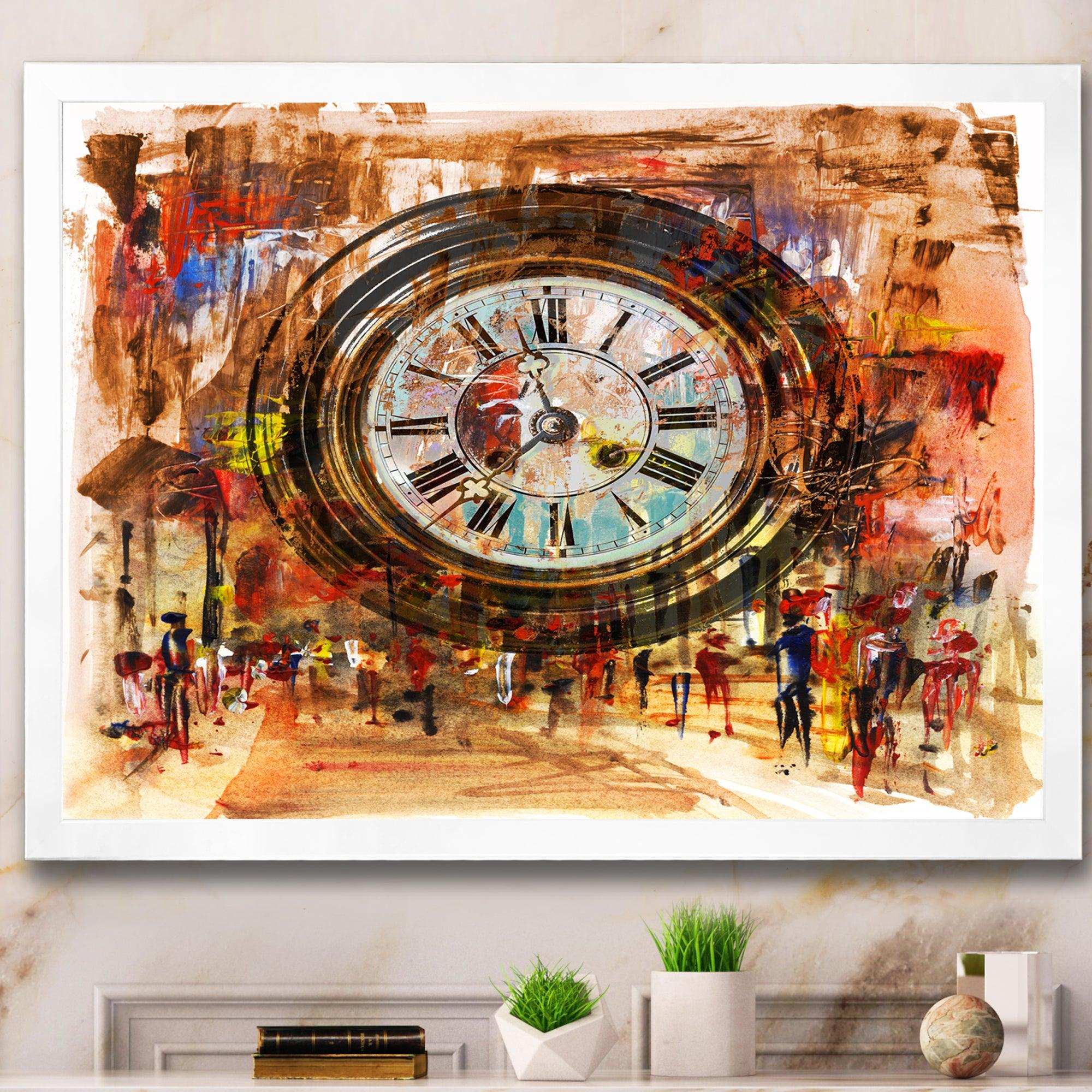 People and Time Acrylic Painting