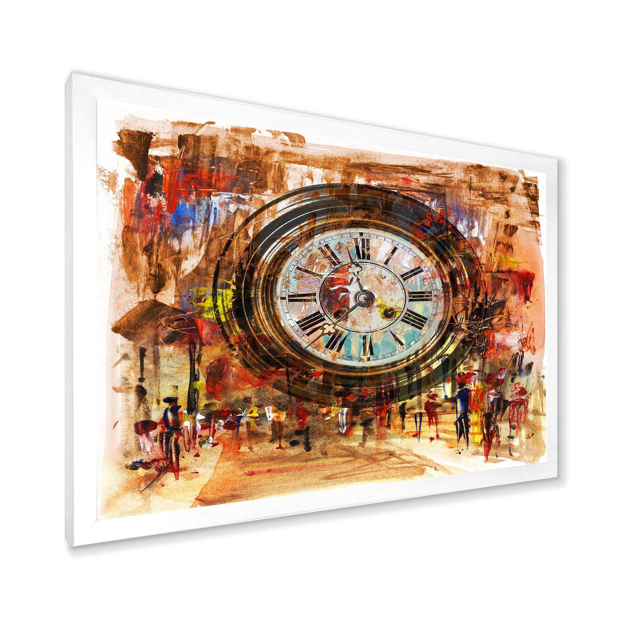 People and Time Acrylic Painting