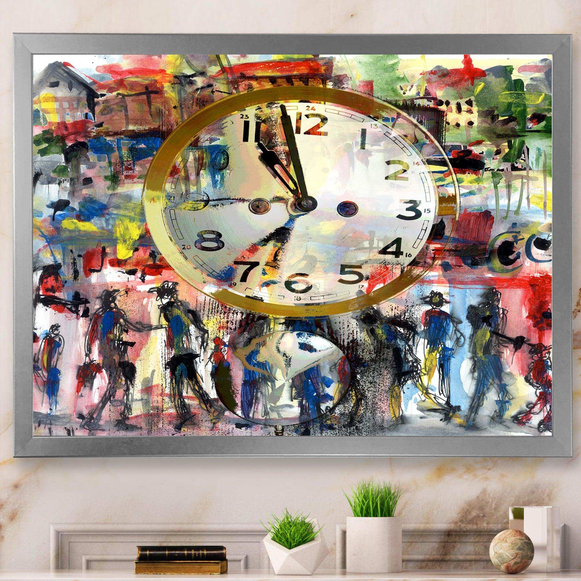 People and Time Acrylic Watercolor