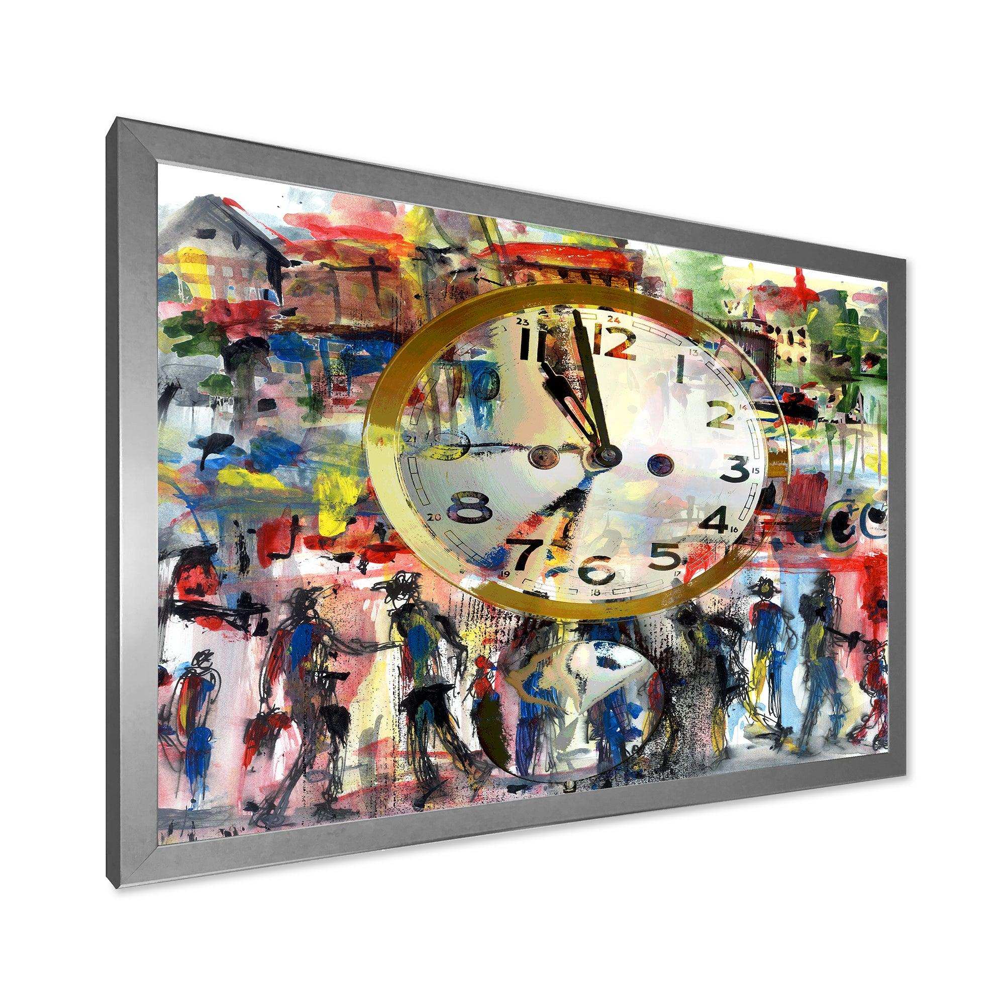 People and Time Acrylic Watercolor