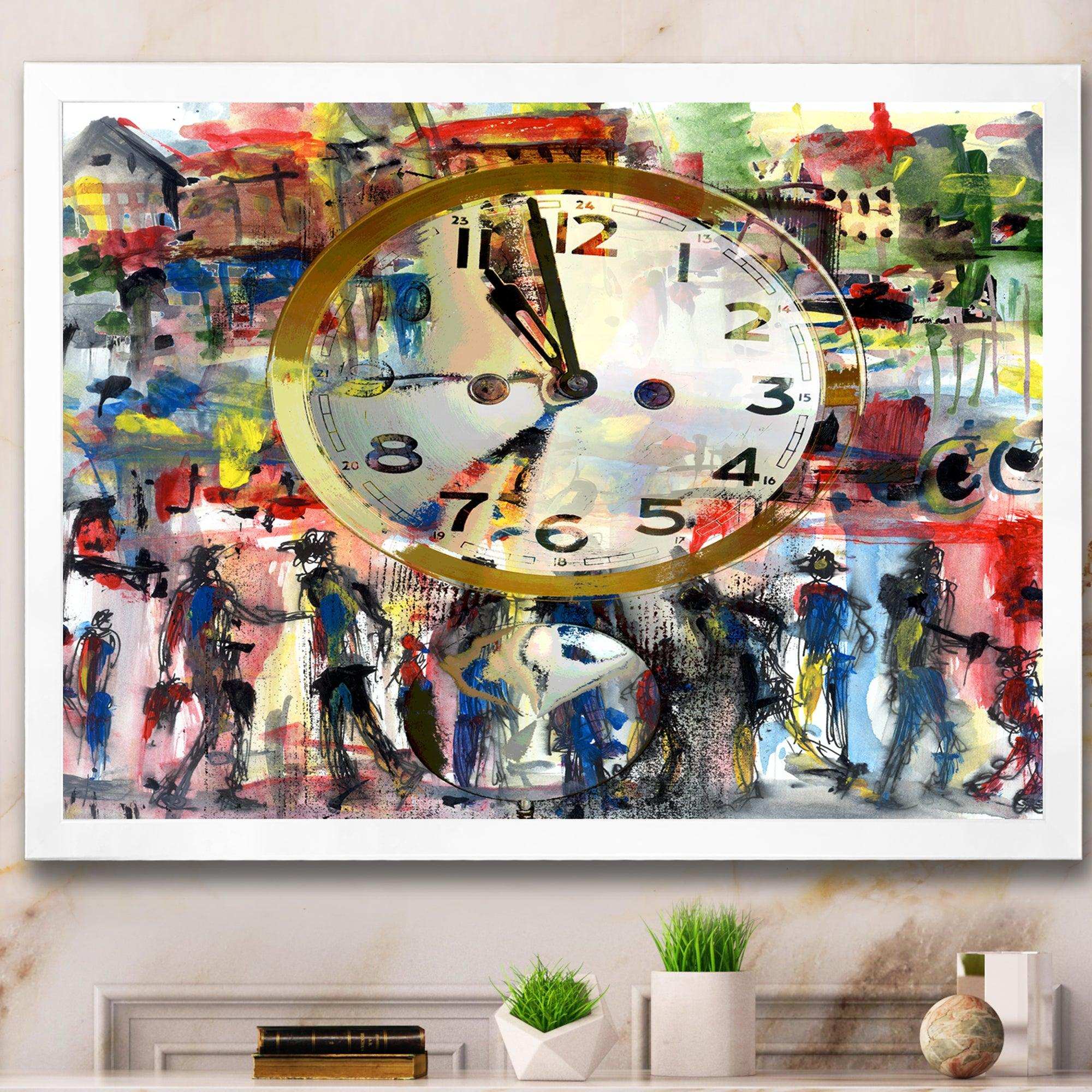 People and Time Acrylic Watercolor