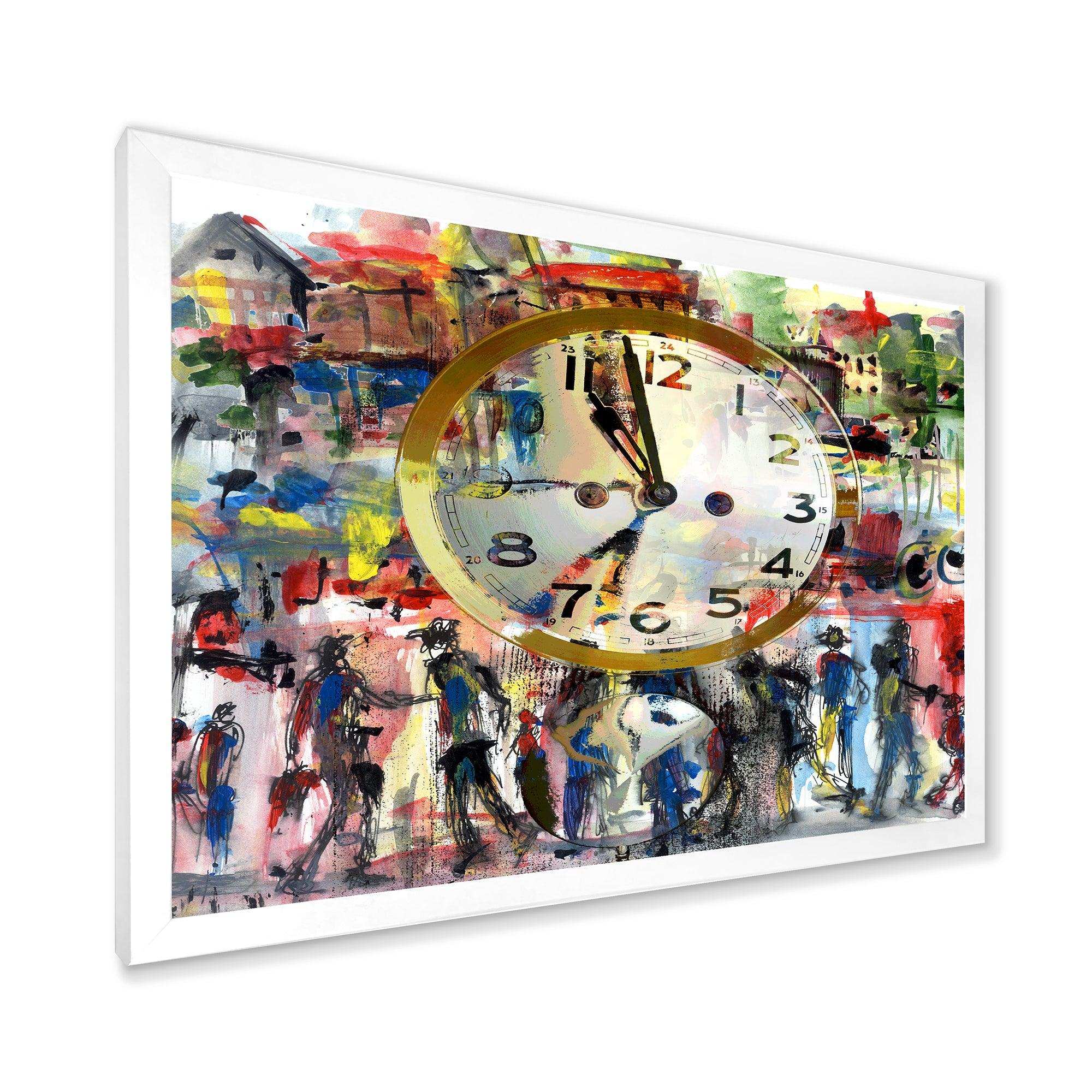 People and Time Acrylic Watercolor